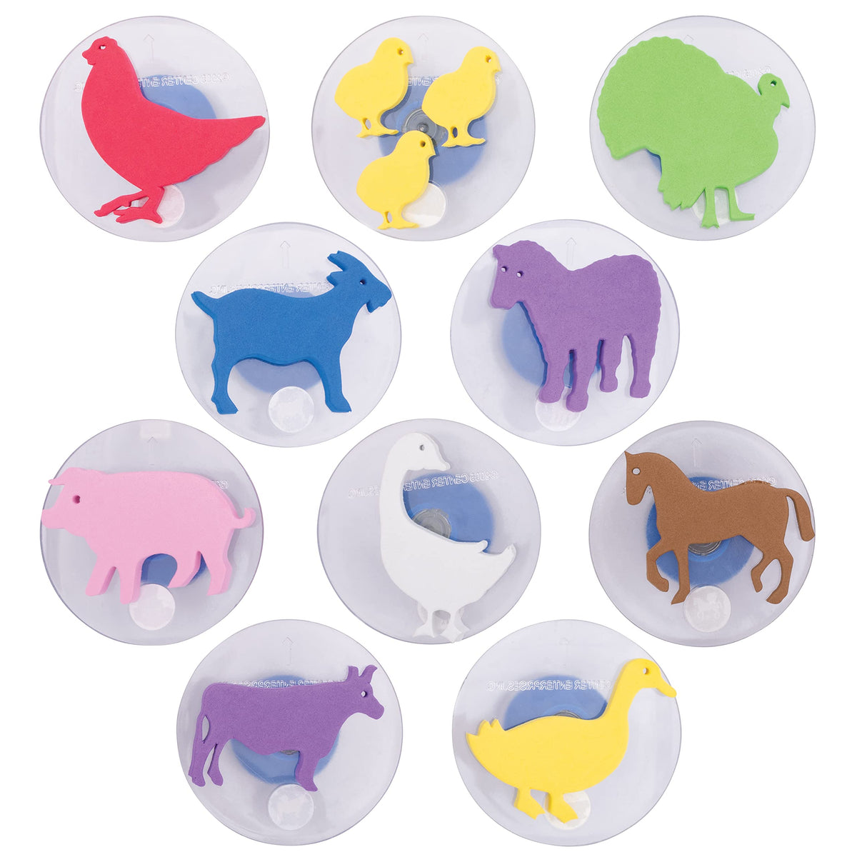 READY 2 LEARN farm stampers hen for quick, vibrant farm scenes