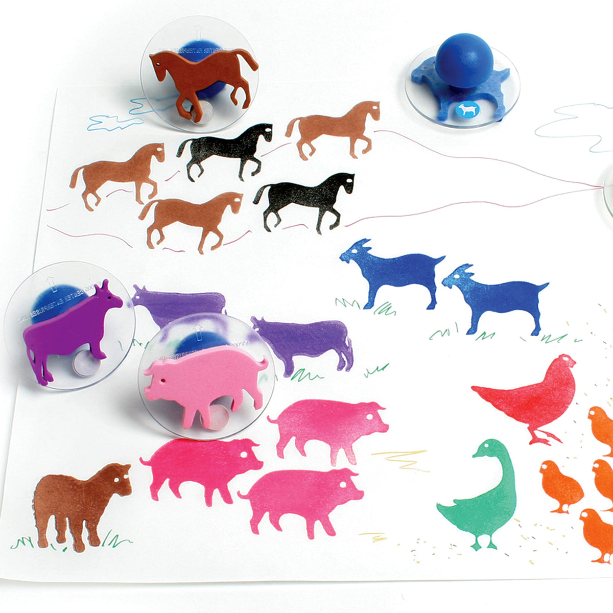 READY 2 LEARN farm stampers pig for bold farm art