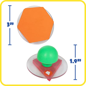 READY 2 LEARN Giant Stamper rhombus inspires bright, imaginative geometry art.