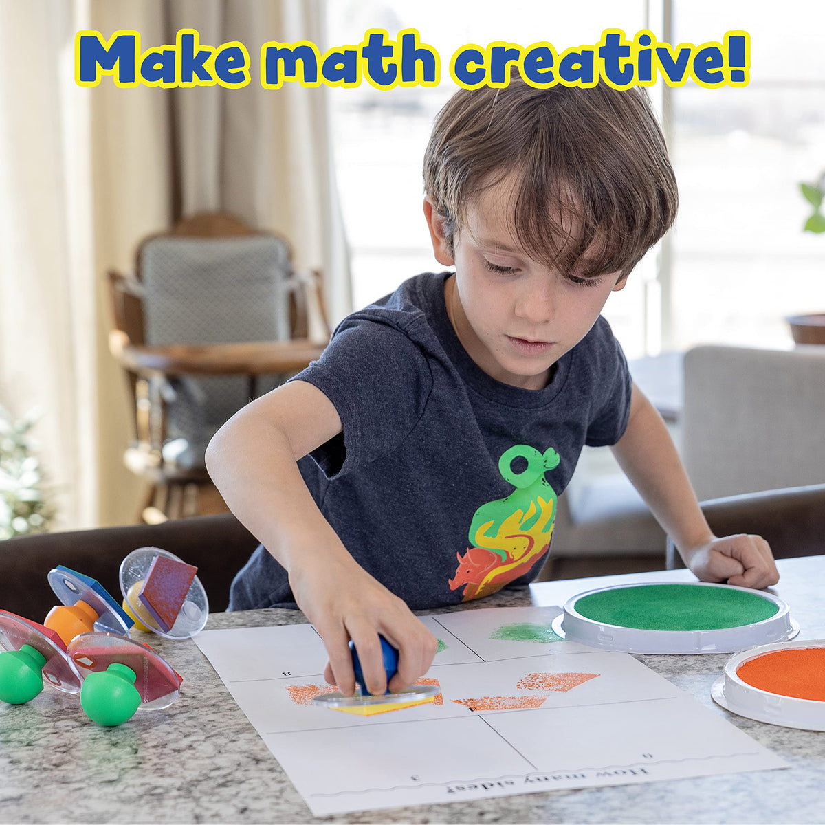READY 2 LEARN Giant Stamper square for large, reusable craft designs.