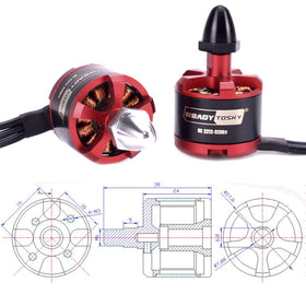 Readytosky 2212 920KV motor package ready for install on a quad.