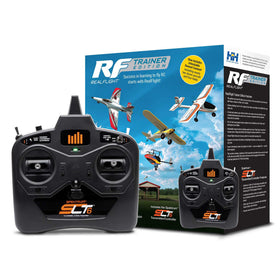 REALFLIGHT Trainer Edition with SLT6 transmitter for realistic RC practice.