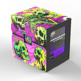 Realm Guard Melting Skulls interior microfiber lining protects cards.