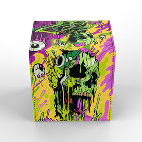 Realm Guard Melting Skulls box open showing magnetic commander card holder.