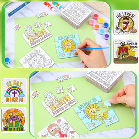 Realspring 3.5-inch puzzles with 20 pieces promote hand-eye coordination