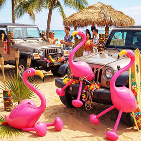 RealSpring easy-setup 60-inch flamingo for quick party setup