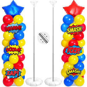 Realspring hero cards six-pack for vibrant hero-themed decorations at parties.