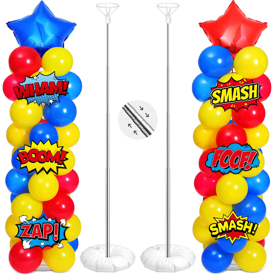 Realspring hero cards six-pack for vibrant hero-themed decorations at parties.