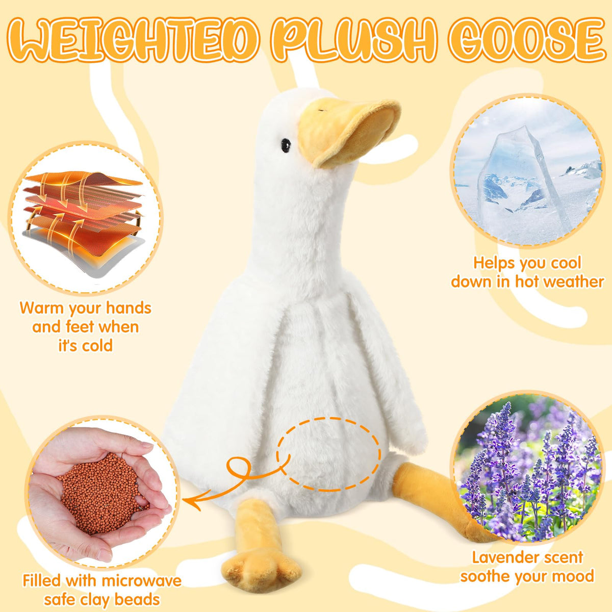 Natural stones and lavender fill provide reliable comfort