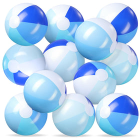 Realspring pastel inflatable beach ball with blue stripe for pool party decor