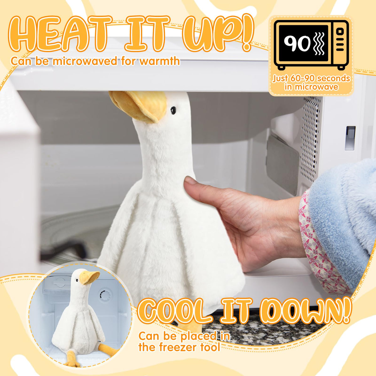 Soft plush surface, 11-inch size, suitable for kids and adults