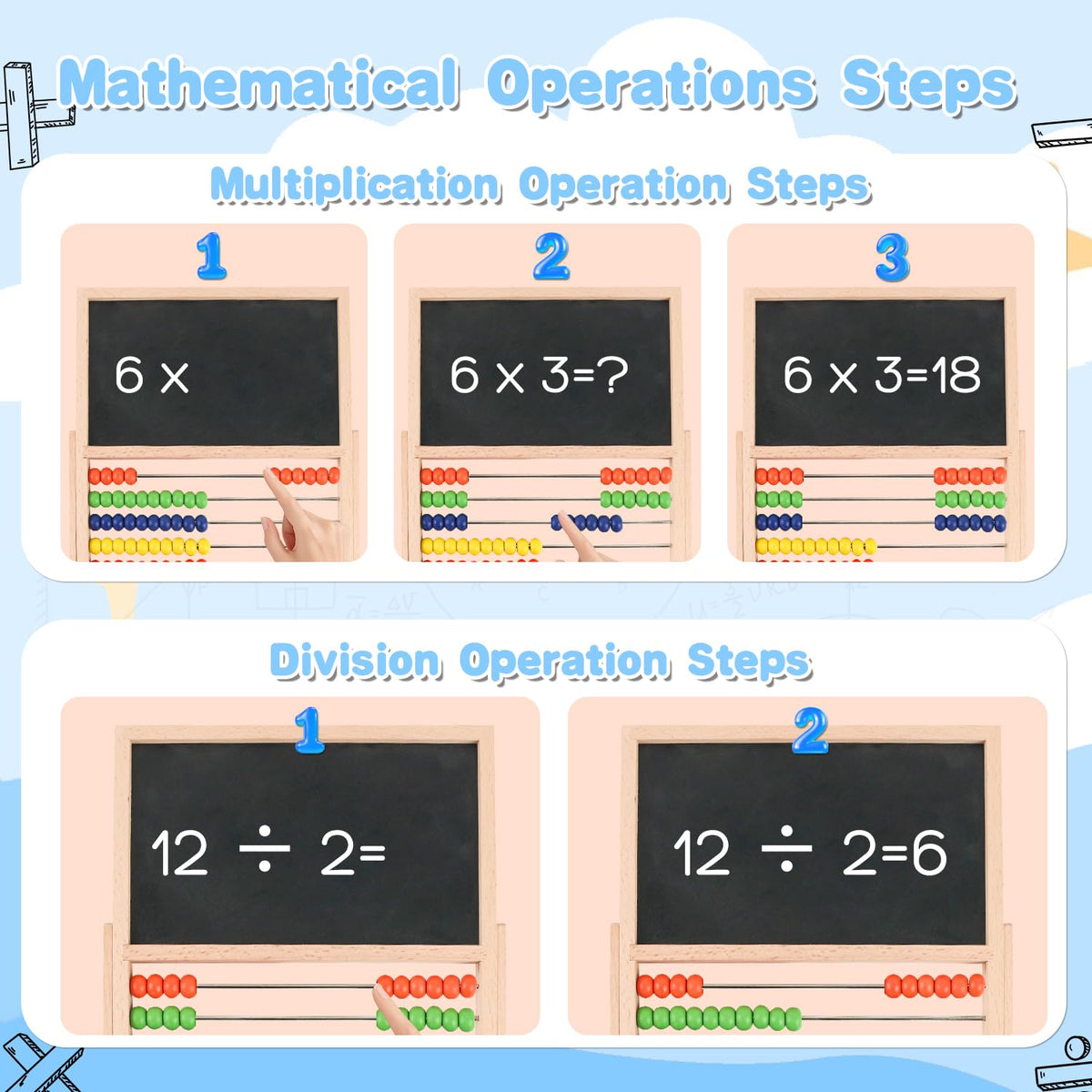 Receka Montessori counting toy promotes early math exploration