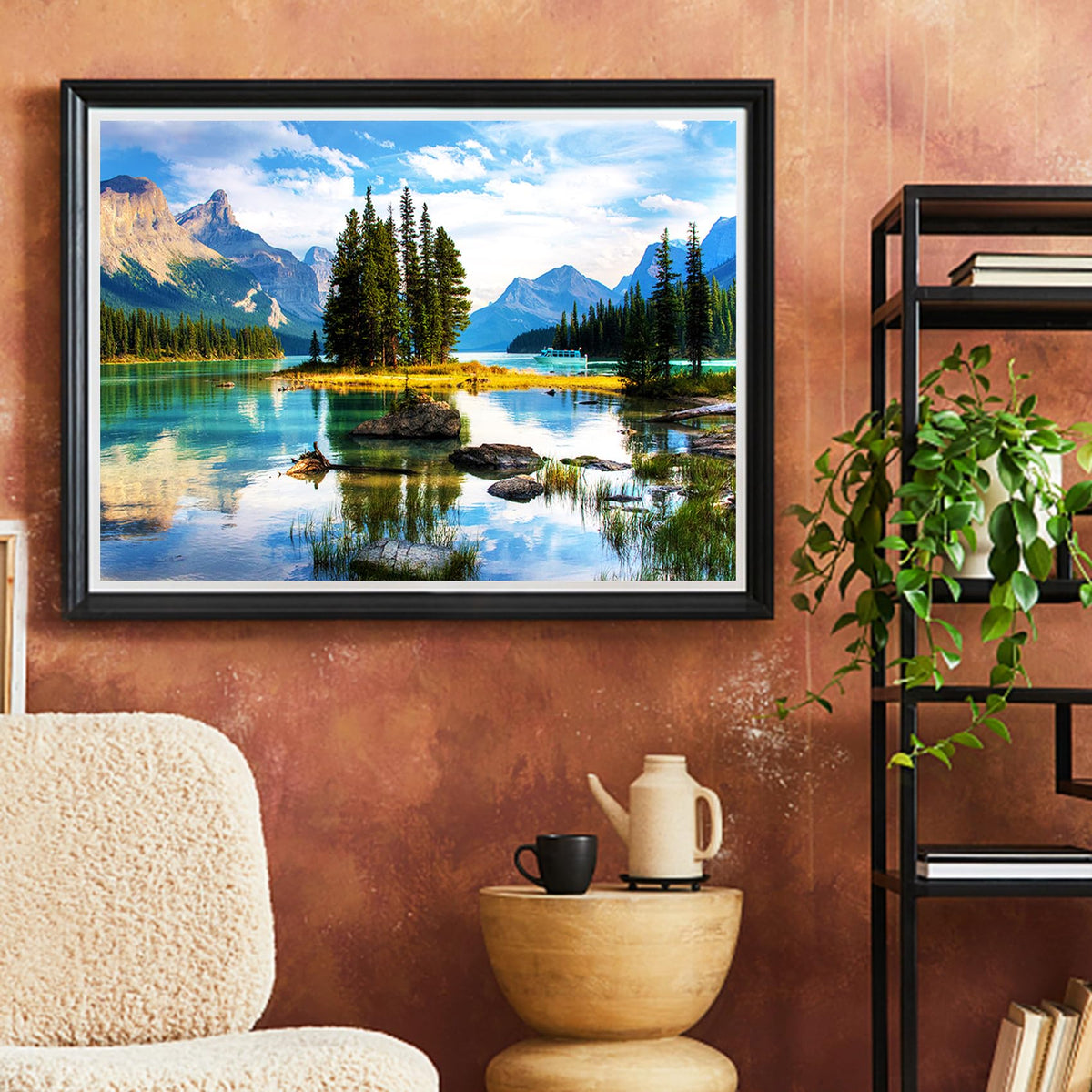RECHIATO Rocky Mountain Spirit Island close-up detail highlighting vibrant colors for focus