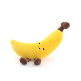 RECUR banana plush full view, soft and cuddly for kids and collectors.