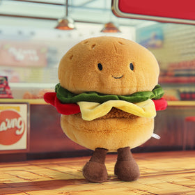 RECUR hamburger stuffed animal decor or play idea with this plush.