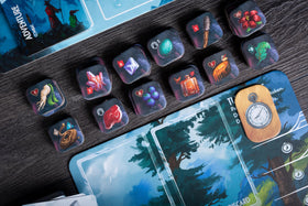 Red Raven Sleeping Gods Distant Skies player boards track crew abilities and progress