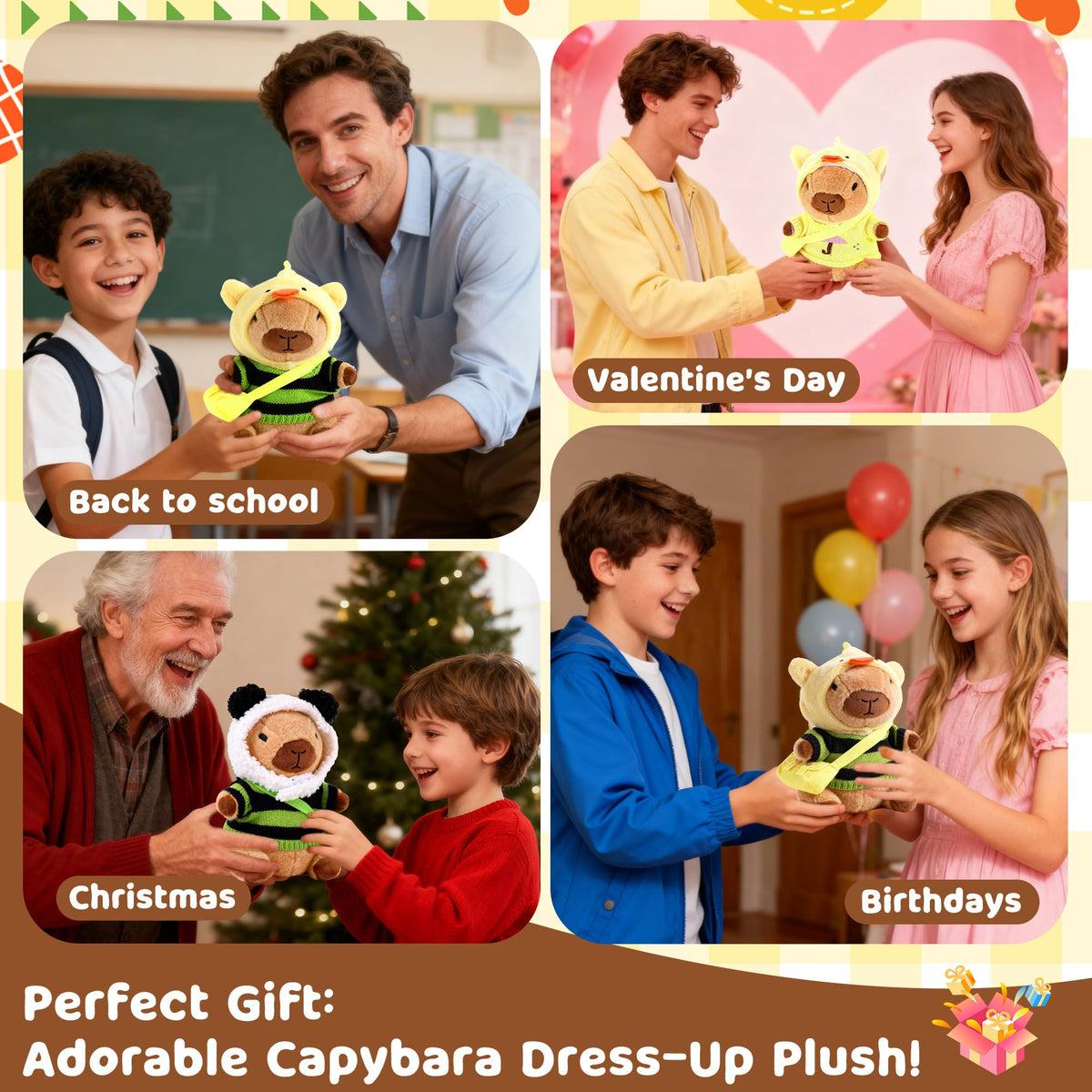 Redaica capybara forest backpack invites pretend adventures and organized accessories.