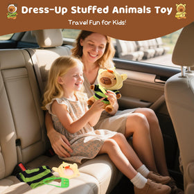 Redaica capybara pale pink backpack brightens outfits for imaginative play.