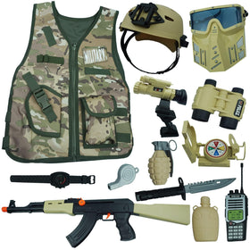 RedCrab Kids Army helmet for safe, immersive role play sessions.