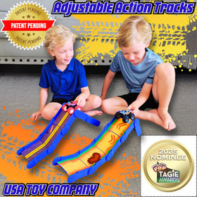 REDI-RAMPZ adjustable-angle pieces enable custom ramps and creative obstacle courses