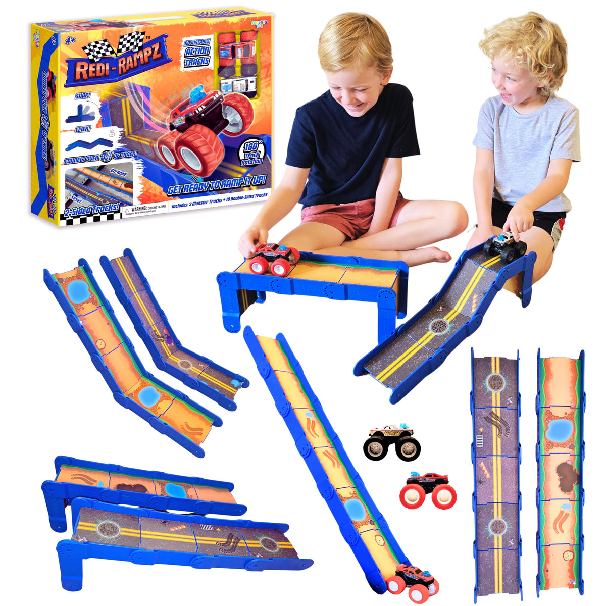REDI-RAMPZ STEM Ramp Builder Set tracks for versatile configurations and imaginative play
