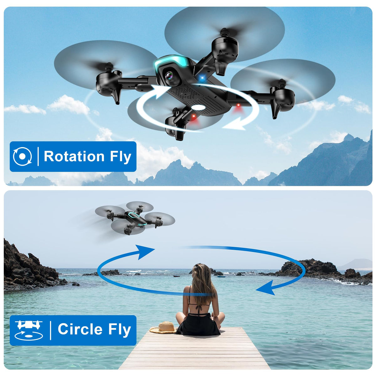REDRIE 360 flips add dynamic stunts and versatile footage.