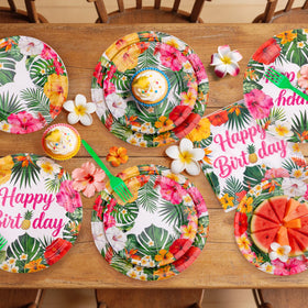 REDWORD luau party styling ideas show how these items enhance outdoor celebrations.