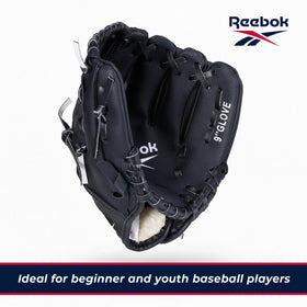 Reebok foam ball for safe, soft practice in backyard.