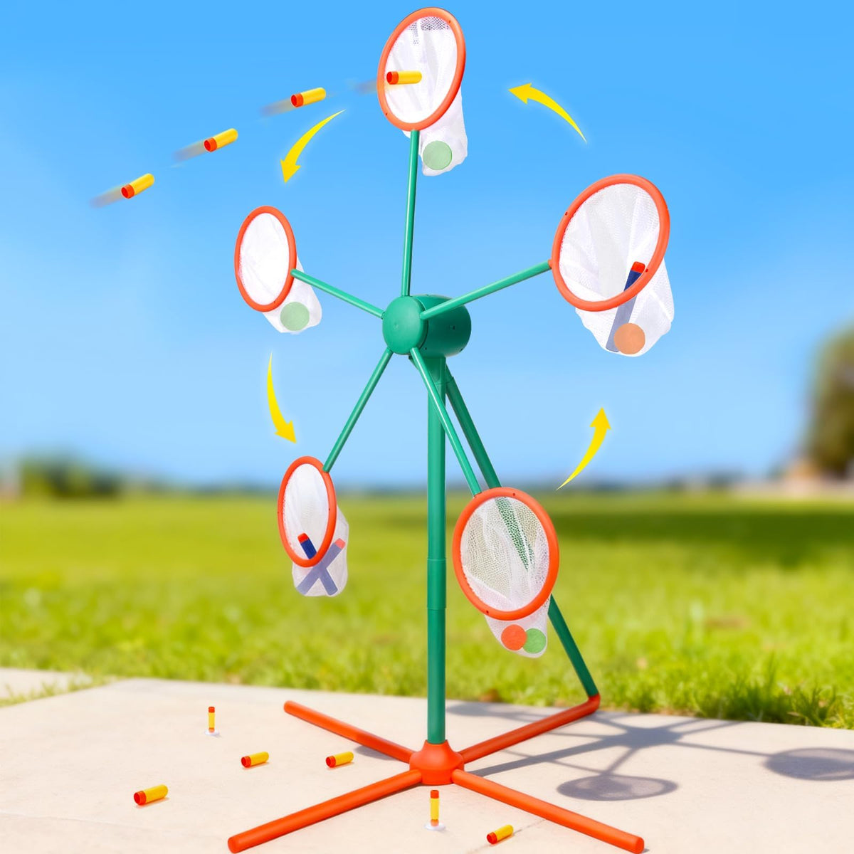ReechTree rotating windmill target for Nerf play enhances aim