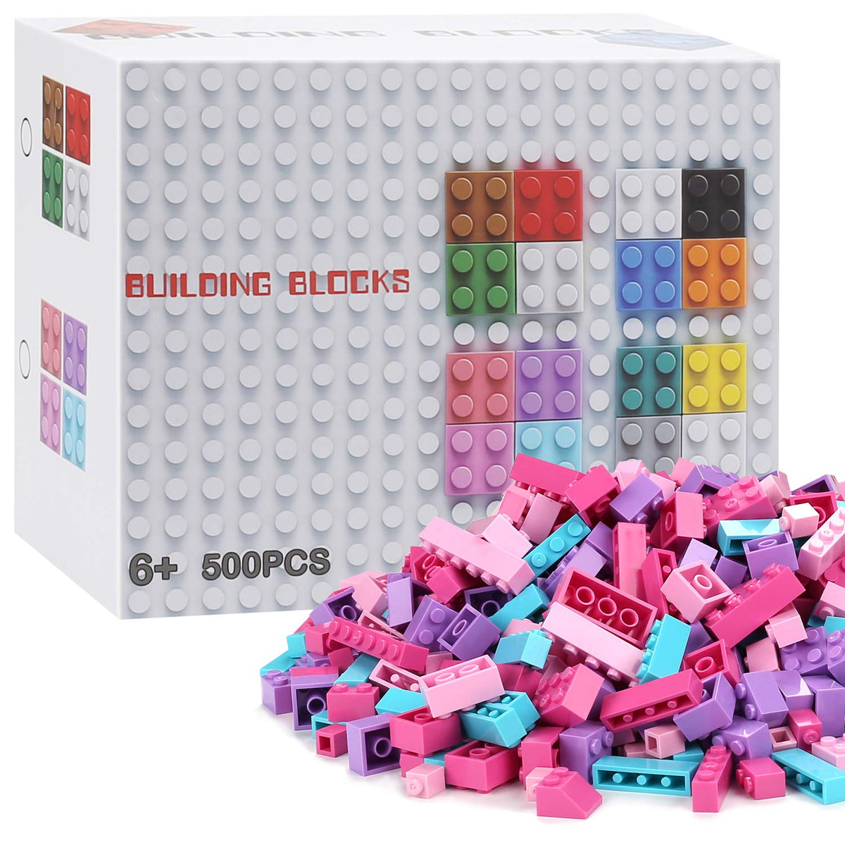 Reenwee bricks storage box helps tidy up after play.
