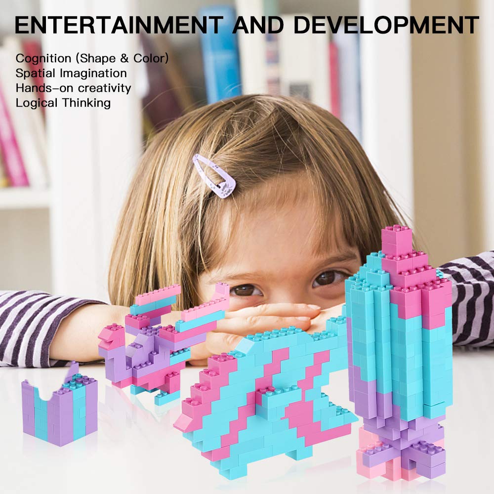 Reenwee classic colors bricks in pink purple for versatile mixing across brands.