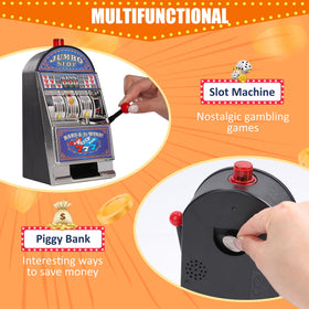 REFARICO Slot Machine Money Bank coin insert, prompt savings during everyday tasks
