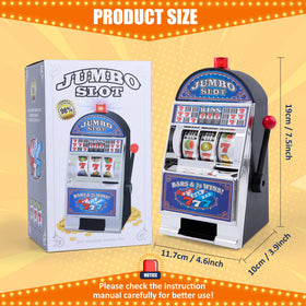 REFARICO Slot Machine Money Bank side view, adds playful decor while encouraging saving
