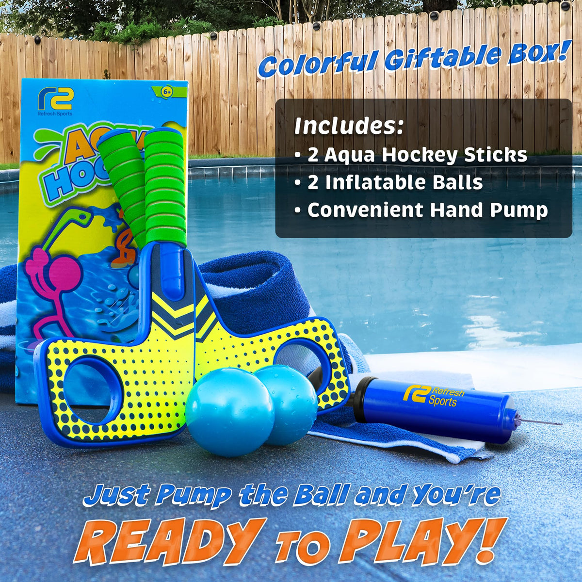 Bright colors and buoyant materials withstand water adventures.