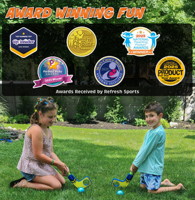 Gift-ready Aqua Hockey set for kids aged 4–12.
