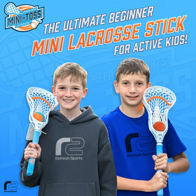 Refresh Sports Mini Toss Lacrosse Set at the beach for active, engaging catch.