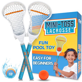 Refresh Sports Mini Toss Lacrosse Set for pool play with easy throws and safe balls.