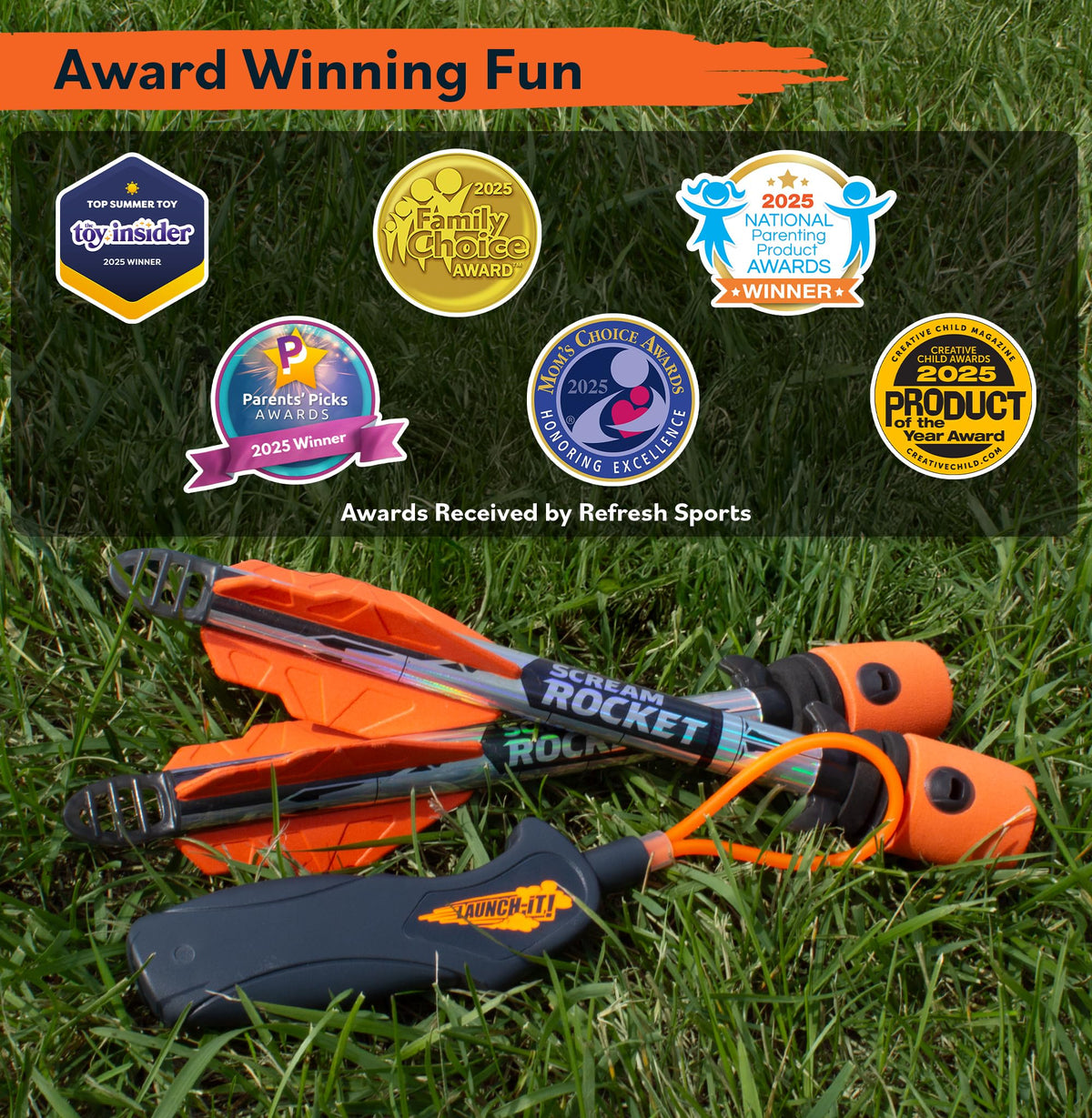 Refresh Sports Rocket Launcher at the beach or park for family fun.