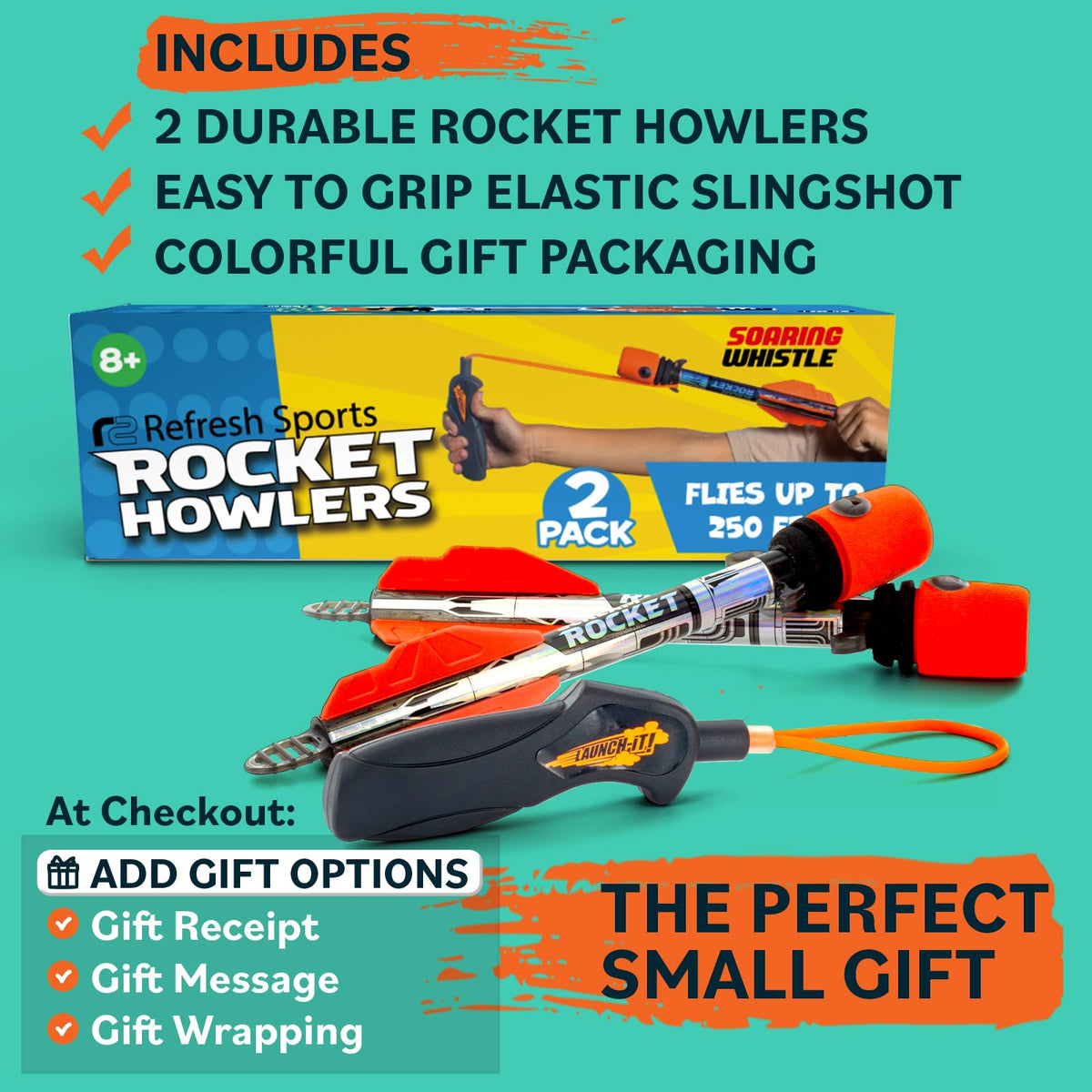 Refresh Sports Rocket Launcher gift-ready packaging for birthdays.