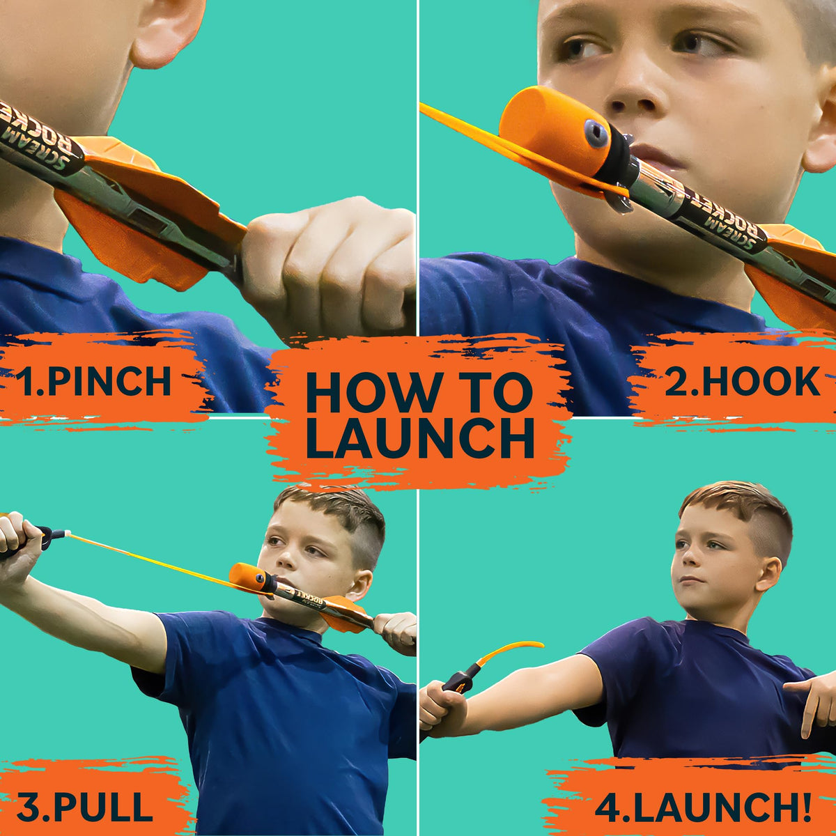 Refresh Sports Rocket Launcher with two rockets ready for play.