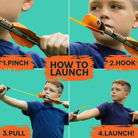 Refresh Sports Rocket Launcher with two rockets ready for play.