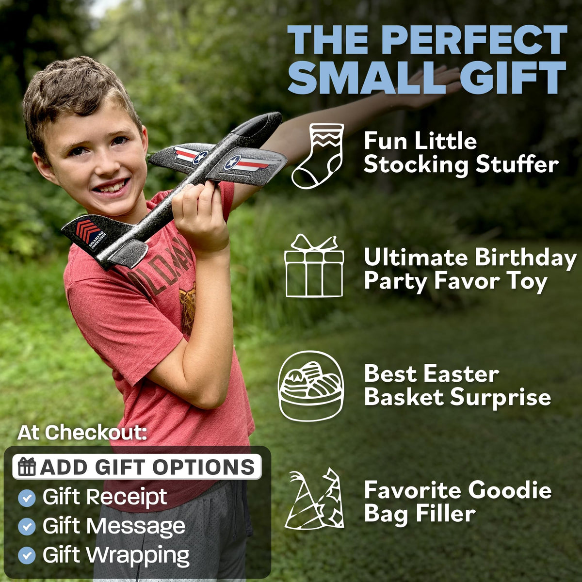 Backyard scene with children enjoying outdoor play using Soaring Commander.