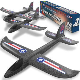 Refresh Sports Soaring Commander foam airplane ready for launch for active outdoor fun.