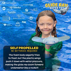 Refresh Sports Stingray Pool Torpedo activates by water for self-propelled pool play