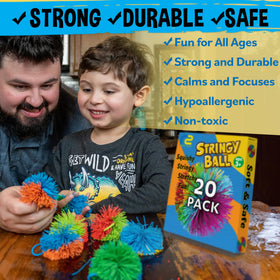 Refresh Sports tactile stringy texture supports fine motor exploration.