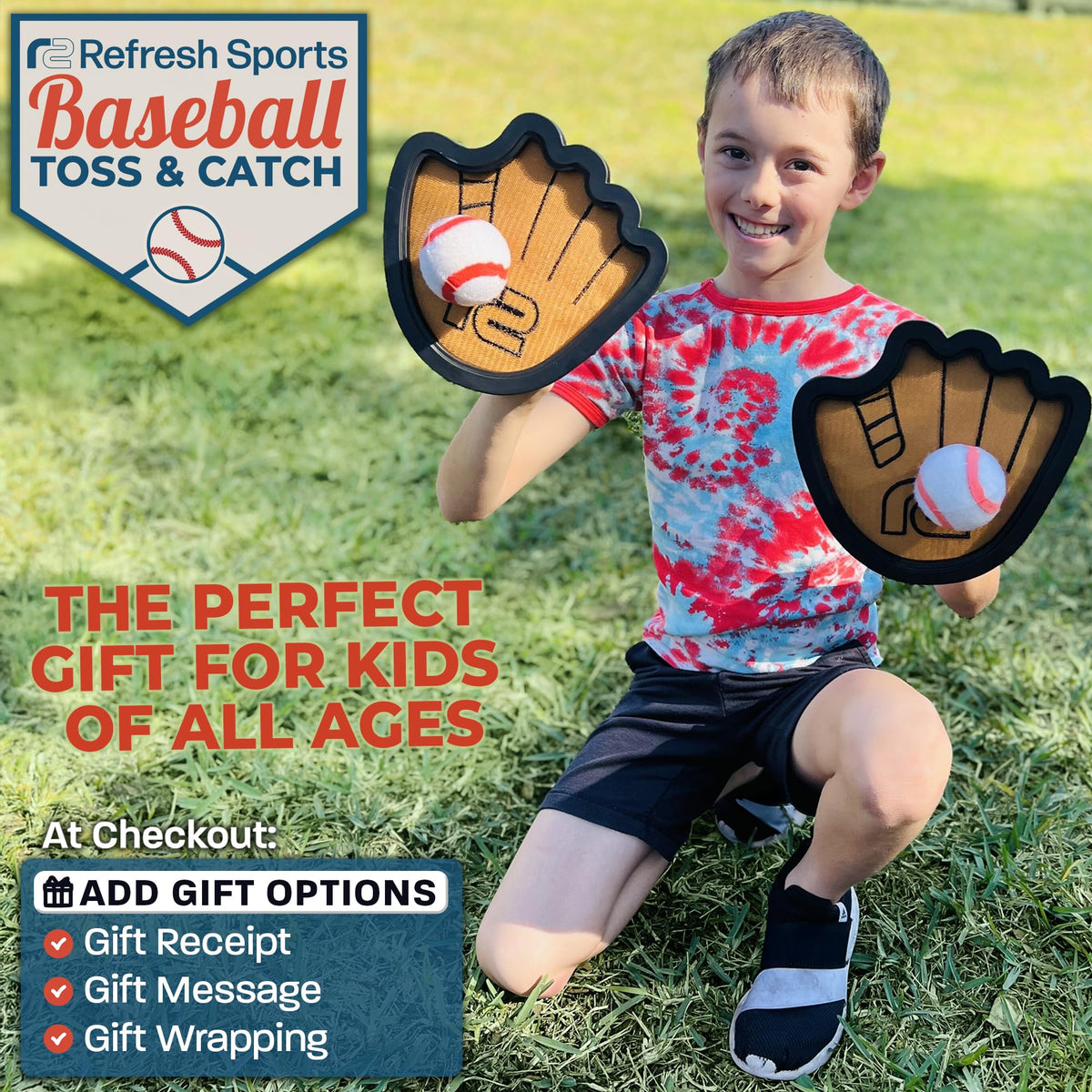 Refresh Sports Toss and Catch Set premium design boosts catching accuracy.