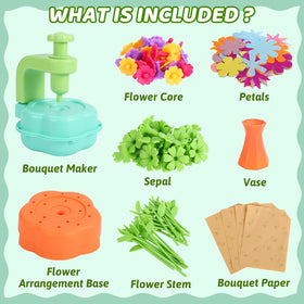 REFTTENW Flower Craft Kit bouquet maker in use for DIY arrangements
