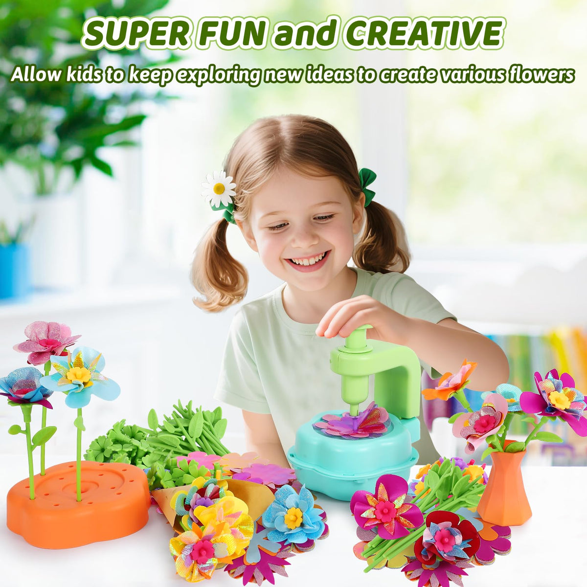 REFTTENW Flower Craft Kit two stem sizes for varied bouquets