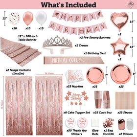 REGAL DECORATIONS 12-inch rose gold balloons for a stylish celebration
