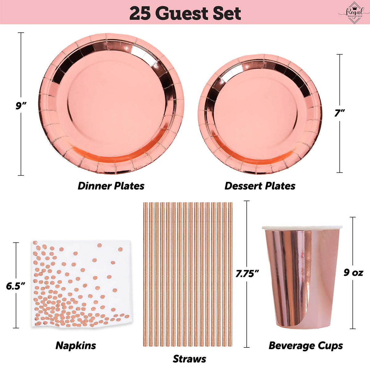 REGAL DECORATIONS rose gold fringe curtain backdrop adds chic drama